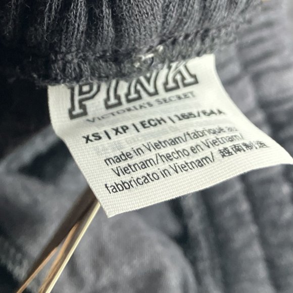 New Victoria's Secret PINK XS Gray‎ Tie Dye High Waist Campus Jogger Sweatpants - Picture 5 of 6